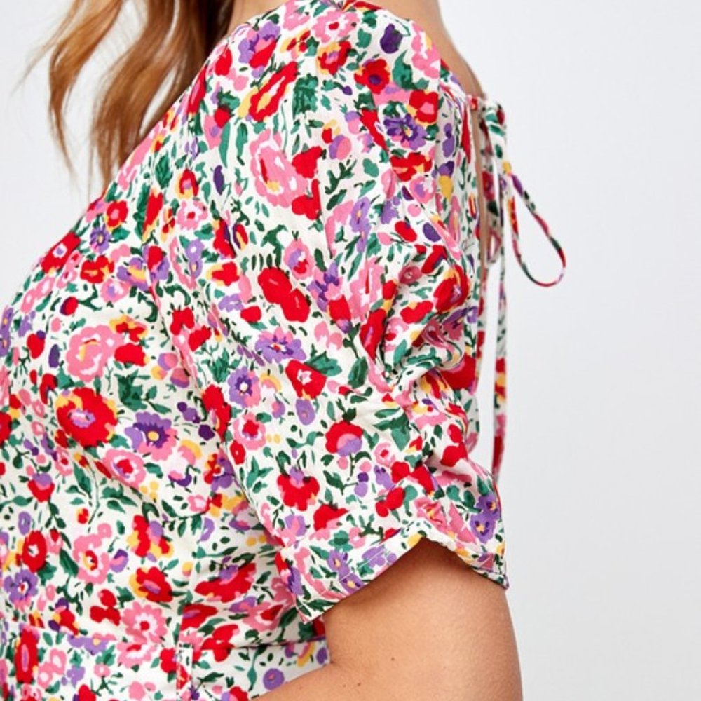 Sweetheart Floral Print Dress - Picture 11 of 13